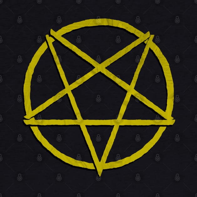 Satanic Pentagram | Sulphur Yellow | Hail Satan by WearSatan